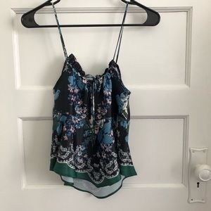 Free People printed silky halter